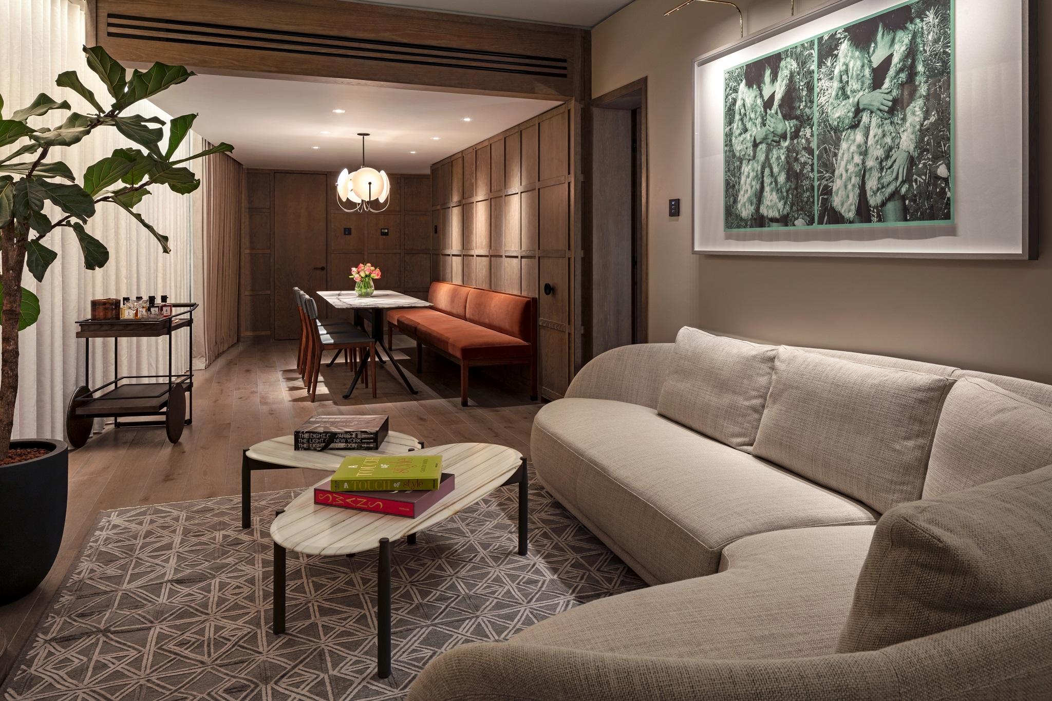 Hotel The Londoner Zewnętrze zdjęcie A living room in a residential apartment